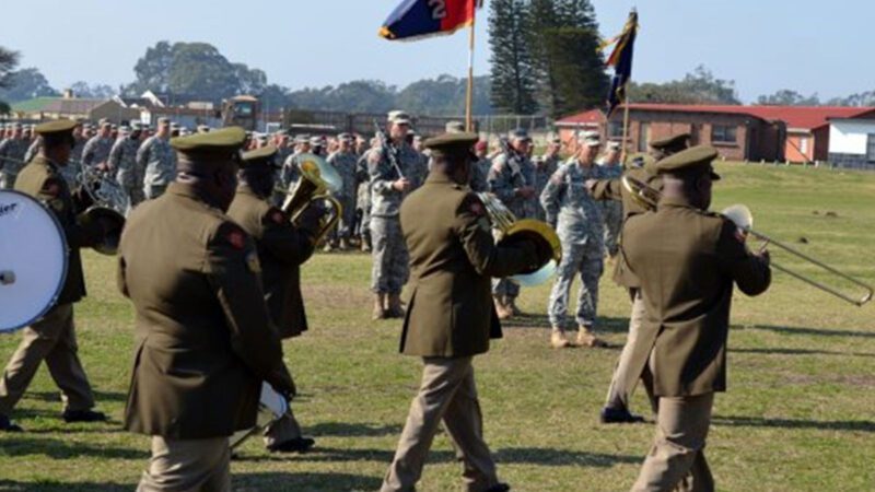 South African military band in 2013