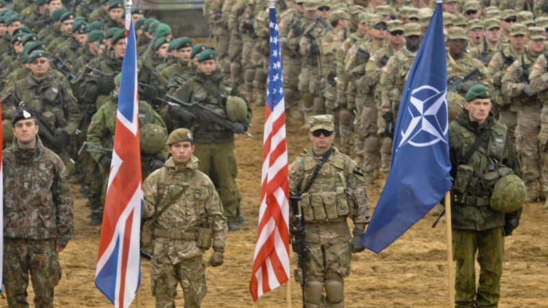 NATO military ceremony, Pabrade, Lithuania in November 2014